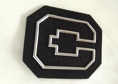 Personalized Non - Phthalate High Frequency 3D Rubber Patches Dengan Logo Silver Tpu