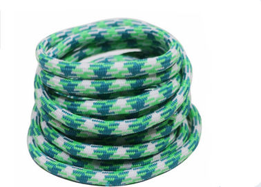 100% Polyester Elastic Cord String Colorful Braided Rope Logo Dicetak
