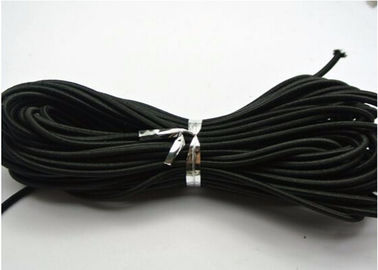 Bahan Polyester Backpack Elastic Cord Black Elastic Thread Contoh Gratis Tersedia