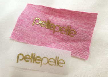 custom fashion 3d mengangkat logo silikon label karet perpindahan panas untuk t shirt