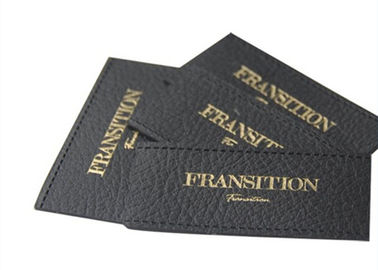 Jeans Daur Ulang Daur Ulang Pu Leather Custom Cloth Patch Logo Embossed / Debossed