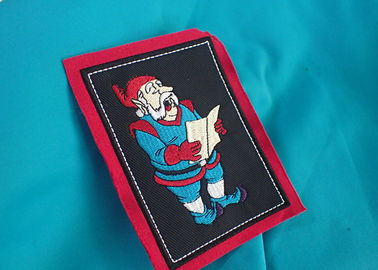 Woven Custom Clothing Patch, Pink Lovely Band Bordir Patch untuk Pakaian Bayi