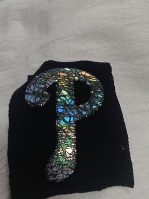 Lencana TPU Simfoni Garmen OEM Hologram Pelangi yang disesuaikan