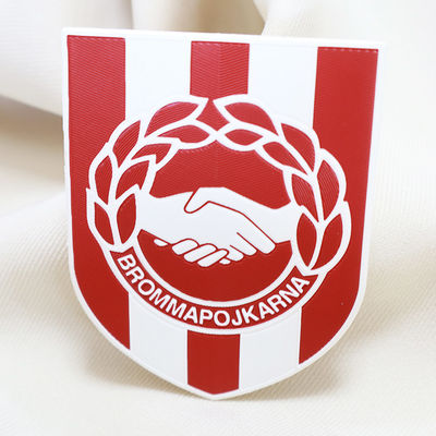 Logo TPU 3D yang dihiasi dengan embossed Novel Printed Custom Badge For Garment