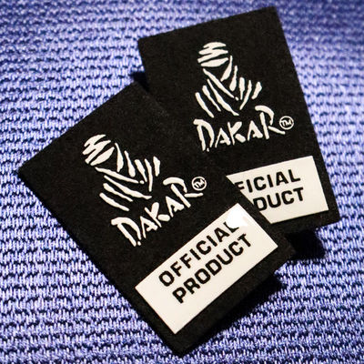 Label khusus Label silikon berkilau Label transfer panas Logo karet untuk pakaian