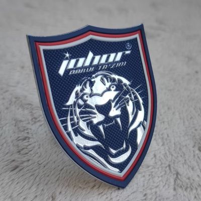 Label Transfer Panas TPU Perak 3D Pakaian yang Dapat Dicuci Disesuaikan Untuk Pakaian