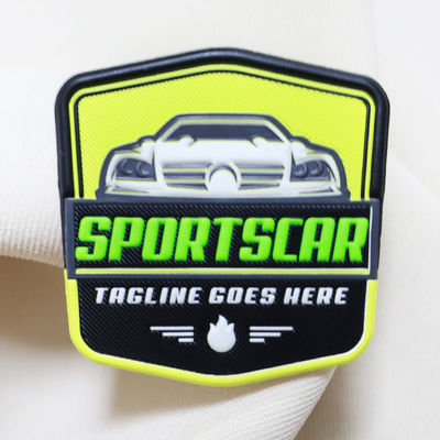 Label TPU Transfer Panas yang Disesuaikan Pabrik Label TPU 3D Timbul Logo Patch Merek untuk Pakaian