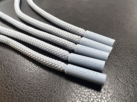 Penarik ritsleting silikon - Ujung Tali Serut untuk Pakaian & Aksesori (Abu-abu, 5 buah)