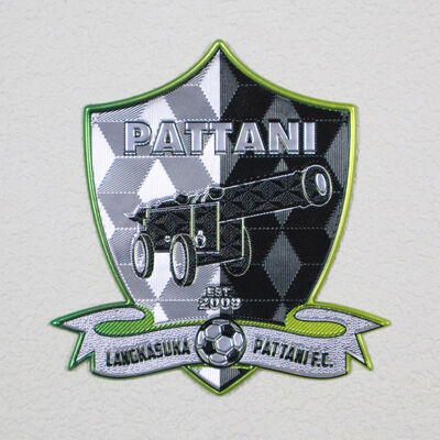 Pattani FC Football Club TPU Heat Transfer Badge Lambang Tim Custom Label Pakaian