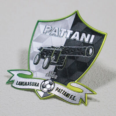 Patch tegangan TPU khusus - Pattani FC Football Club Badge untuk pakaian olahraga