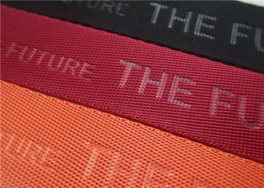 Warna-warni Nylon Cord Non Elastis / Band Frekuensi Tinggi Dengan Logo Disesuaikan