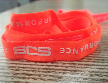 Pita Elastis Pakaian Warna Fluorescent Kustom Profesional Dengan Logo Khusus