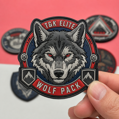 Custom 3D High Frequency TPU Badges dengan bahan silikon logo dan ukuran pribadi yang ideal untuk pakaian dan pakaian patch branding