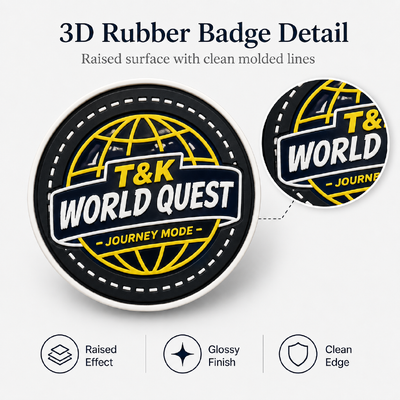 3D High Frequency TPU Badges yang tahan lama dibuat dari bahan silikon yang sempurna untuk pakaian dan pakaian patch branding