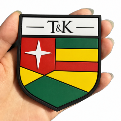 Label Kustom 3D Karet PVC dengan Logo Timbul dan Sablon Ramah Lingkungan untuk Pakaian dan Tas