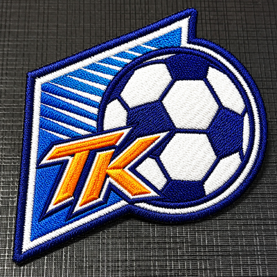 Patch Sepak Bola Bordir Kustom dengan Logo Tim untuk Jersey dan Pakaian Olahraga
