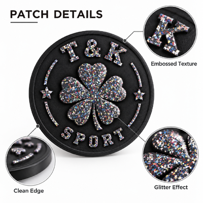 Patch Logo PVC Berbintik Kustom dengan Desain Timbul untuk Merek Pakaian