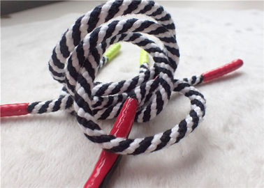Ganda Warna Polyester Non Elastis Cord Dengan Ujung Silikon Mengkilap Untuk Jaket