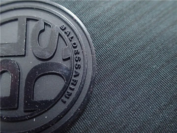 Patch Logo Karet Kustom / Lencana Silikon Bulat Untuk Pakaian Atau Tas