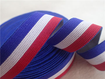 2cm Colorful Jacquard Anyaman Elastis Untuk Pakaian 100% Bahan Polyester