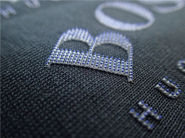 Tahan Lama Perpindahan panas Label Pakaian Sikat Dots Logo 3D Berwarna-warni