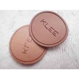 Custom LOGO Soft Debossed Foldable PU Patch Leather Label Untuk Clothing Handbags Jeans