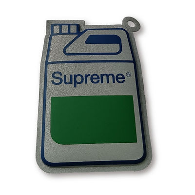 Sablon Reflektif TPU 3D Dicetak Pakaian Label Patch Timbul Logo Nama Merek